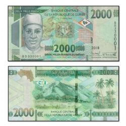 GUINEA -  2000 FRANCS 2018 (UNC) 48A
