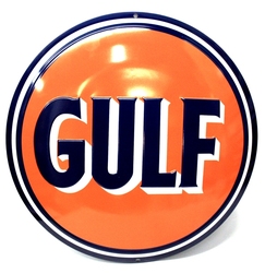 GULF -  RELIEF METAL POSTER 