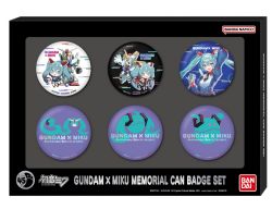 GUNDAM -  GUNDAM X MIKU MEMORIAL (CAN BADGE) 6 BUTTON SET