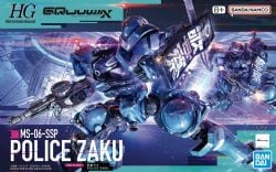 GUNDAM -  HG - GUNDAM GQUUUUUUX - MS-06-SSP POLICE ZAKU - 1/144 -  HIGH GRADE