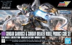 GUNDAM -  HG - NEW MOBILE REPORT GUNDAM WING - XXXG-01SR GUNDAM SANDROCK 1/144 -  HIGH GRADE