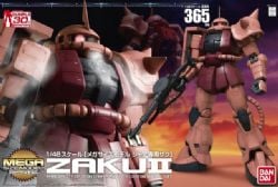 GUNDAM -  MS - MOBILE SUIT GUNDAM - MS-06S ZAKU II CHAR CUSTOM - 1/48 -  MEGA SIZE