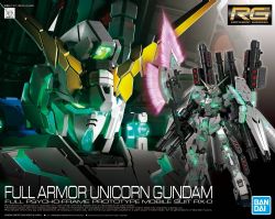 GUNDAM -  RG - MOBILE SUIT GUNDAM UNICORN - RX-0 FULL ARMOR UNICORN 1/144 -  REAL GRADE