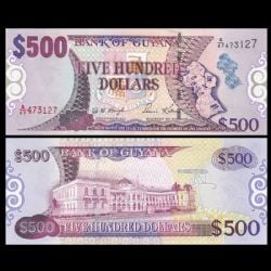 GUYANA -  500 DOLLARS 2002 (UNC)