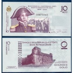 HAITI -  10 GOURDES 2016 (UNC) - COMMEMORATIVE NOTE 272H