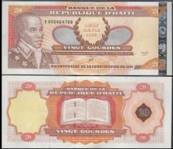 HAITI -  20 GOURDES 2001 (UNC) - COMMEMORATIVE NOTE 271