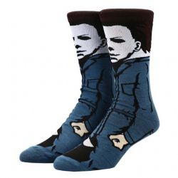 HALLOWEEN -  1 PAIR OF MICHAEL MYERS CREW SOCKS - ANIMIGOS COLLECTION