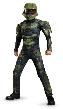 HALO -  MUSCLE MASTER CHIEF COSTUME (TEEN - X-LARGE 14-16)