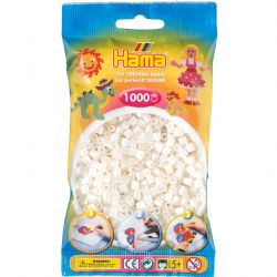 HAMA BEADS -  BEADS - CLEAR (1000 PIECES)