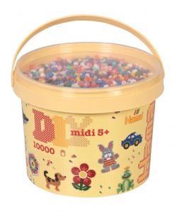 HAMA BEADS -  BEADS IN BUCKET (10,000 PCS)