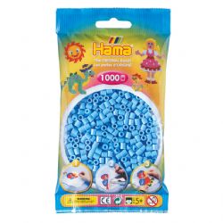HAMA BEADS -  BEADS - PASTEL BLUE (1000 PIECES)