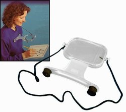 HANDS-FREE MAGNIFIERS -  MAGNIFIER TO HANG ON THE NECK (2X)