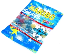 HARIBO -  SMURFS SOUR GUMMIES CANDY (4OZ)