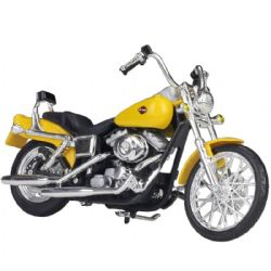 HARLEY-DAVIDSON -  2001 FXDWG DYNA WIDE GLIDE 1/18 - YELLOW -  SERIES 39