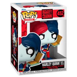 HARLEY QUINN -  POP! VINYL FIGURE OF HARLEY QUINN WITH PIZZA (4 INCH) 452