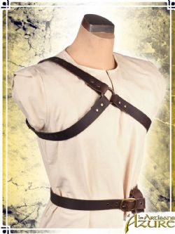 HARNESSES -  HARNESS IN Y - RIGHT SHOULDER - BROWN (M/L)