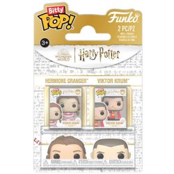 HARRY POTTER -  2-FIGURE BLISTER PACK - HERMION GRANGER AND VIKTOR KRUM -  BITTY POP!