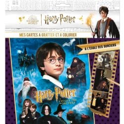 HARRY POTTER -  CARTES À GRATTER ET À COLORIER - À L'ÉCOLE DES SORCIERS