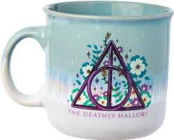 HARRY POTTER -  FLORAL DEATHLY HALLOW (20 OZ) -  CERAMIC CAMPER MUG