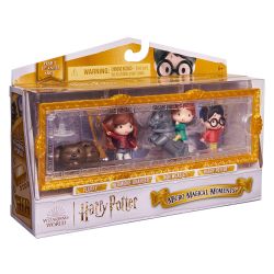 HARRY POTTER -  FLUFFY, HARRY POTTER, RON WEASLEY AND HERMIONE GRANGER YEAR 1 -  MICRO MAGICAL MOMENTS