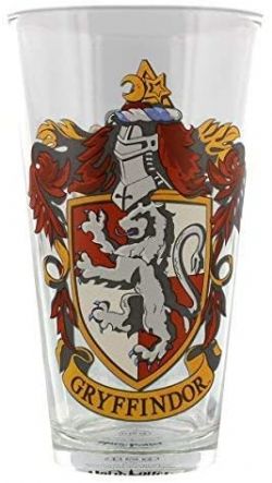 HARRY POTTER -  GLASS -  GRYFFINDOR CREST