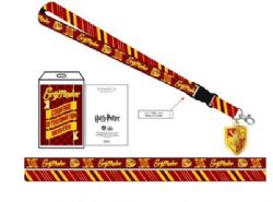HARRY POTTER -  GRYFFINDOR LANYARD WITH CHARM AND CARD HOLDER