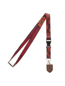 HARRY POTTER -  GRYFFINDOR LANYARD WITH CHARM