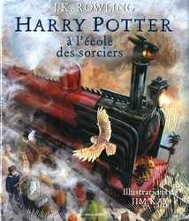 HARRY POTTER -  HARRY POTTER À L'ÉCOLE DES SORCIERS (ILLUSTRATED EDITION) (FRENCH V.) 01