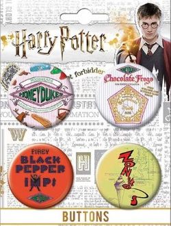 HARRY POTTER -  HOGSMEAD - 4 BUTTONS SET