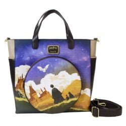 HARRY POTTER -  HOGWARTS STARRY SKY CONVERTIBLE TOTE BAG -  LOUNGEFLY