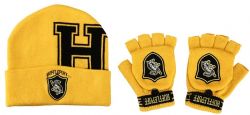 HARRY POTTER -  HUFFLEPUFF BEANIE AND GLOVES SET