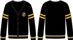 HARRY POTTER -  HUFFLEPUFF CREST BUTTON UP 
CARDIGAN SWEATER (2 XTRA LARGE)