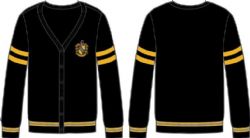 HARRY POTTER -  HUFFLEPUFF CREST BUTTON UP 
CARDIGAN SWEATER