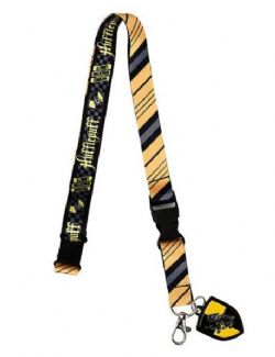 HARRY POTTER -  HUFFLEPUFF LANYARD WITH CHARM AND CARD HOLDER