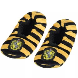 HARRY POTTER -  HUFFLEPUFF STRIPED SLIPPERS - MEDIUM