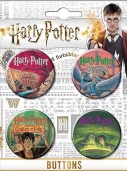 HARRY POTTER -  LITERARY - 4 BUTTONS SET 01