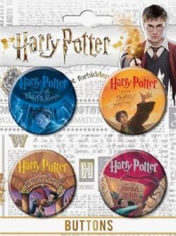 HARRY POTTER -  LITERARY - 4 BUTTONS SET 02