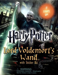 HARRY POTTER -  LORD VOLDEMORT'S WAND WITH STICKER KIT -  MINI ENSEMBLE