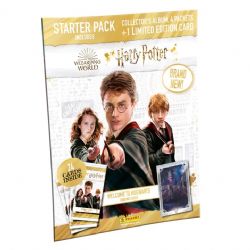 HARRY POTTER -  PANINI HARRY POTTER WIZARDING WORLD TRADING CARDS – STARTER PACK (ALBUM + 24 CARDS + 1 LE)