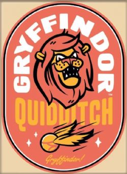 HARRY POTTER -  ''QUIDDITCH - GRYFFINDOR STAMP'' MAGNET