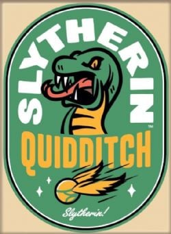 HARRY POTTER -  ''QUIDDITCH - SLYTHERIN STAMP'' MAGNET