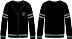 HARRY POTTER -  SLYTHERIN CREST BUTTON UP 
CARDIGAN  SWEATER