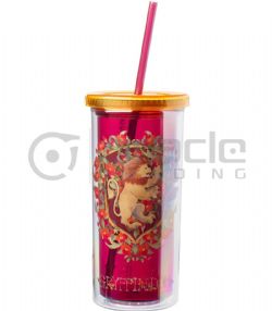 HARRY POTTER -  TRAVEL TUMBLER WITH STRAW - GRYFFINDOR (20 OZ)