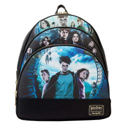 HARRY POTTER -  TRILOGY SERIES 2 TRIPLE POCKET BACKPACK -  LOUNGEFLY