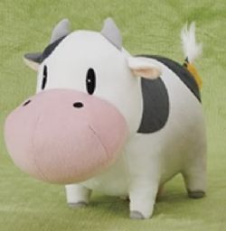 HARVEST MOON -  BLACK AND WHITE COW PLUSH (12