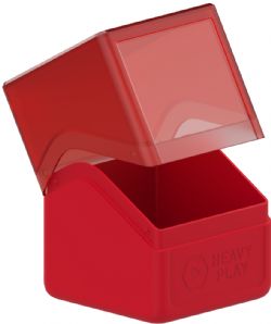 HEAVY PLAY -  DECK BOX - 100+ - RED