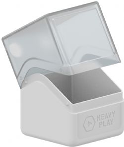 HEAVY PLAY -  DECK BOX - 100+ - WHITE