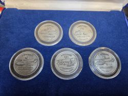 HELICOPTERS 5-COIN SET -  1997 CANADIAN COINS