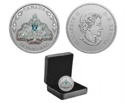 HER MAJESTY QUEEN ELIZABETH II'S TIARAS (SILVER) -  HER MAJESTY QUEEN ELIZABETH II'S BRAZILIAN AQUAMARINE TIARA -  2020 CANADIAN COINS 01