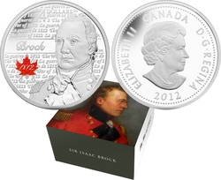 HEROES OF 1812 -  SIR ISAAC BROCK -  2012 CANADIAN COINS 01